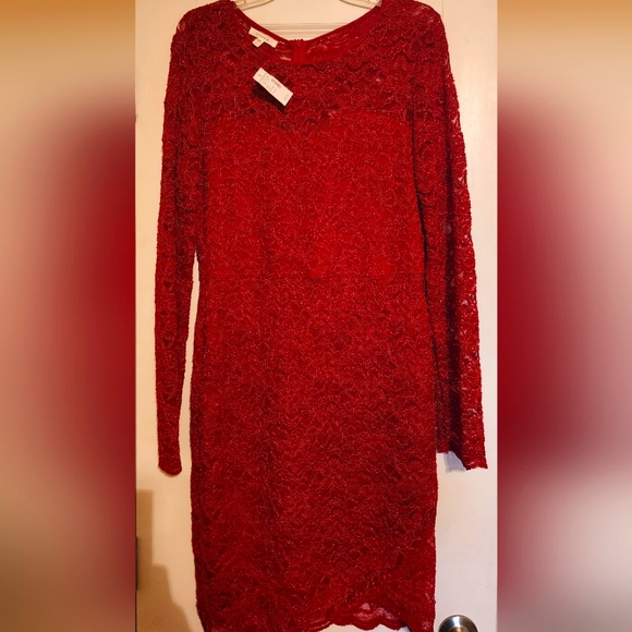 Red lace Maurices dress - Picture 1 of 4